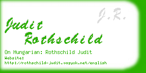 judit rothschild business card